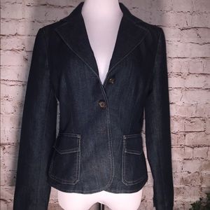 Ann Taylor Blue Denim Blazer